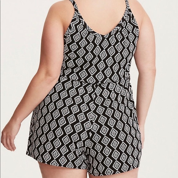 Torrid Medallion Print Jersey Knit Romper - Picture 3 of 6